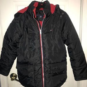 Boys Tommy Hilfiger puffer jacket Black XL 18/20